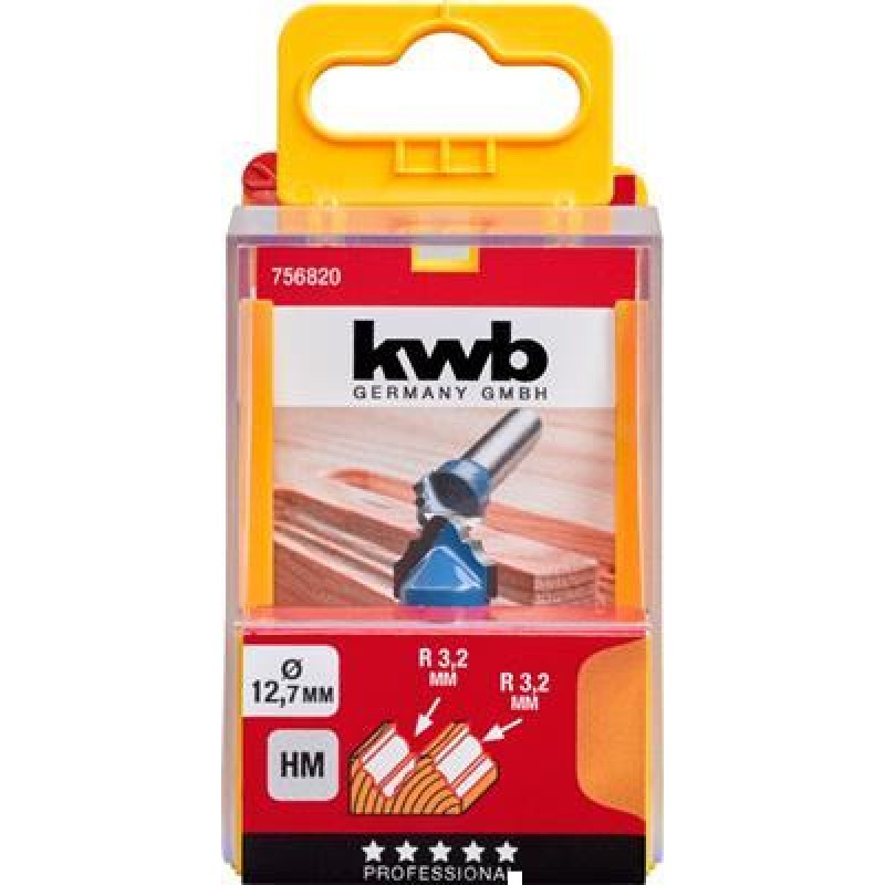 KWB Hm Profile Milling Cutter 12.7mm Cass,