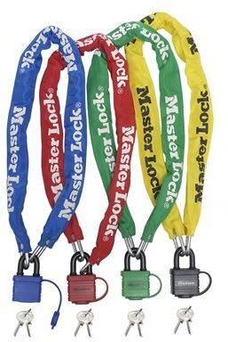 MasterLock Chain lock + padlock 40mm 90cm, color MasterLock Chain lock + padlock 40mm 90cm, color