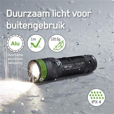 GP Flashlight C32 300lumen 3X AAA