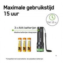 GP Flashlight C32 300lumen 3X AAA