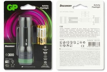 GP Flashlight C32 300lumen 3X AAA