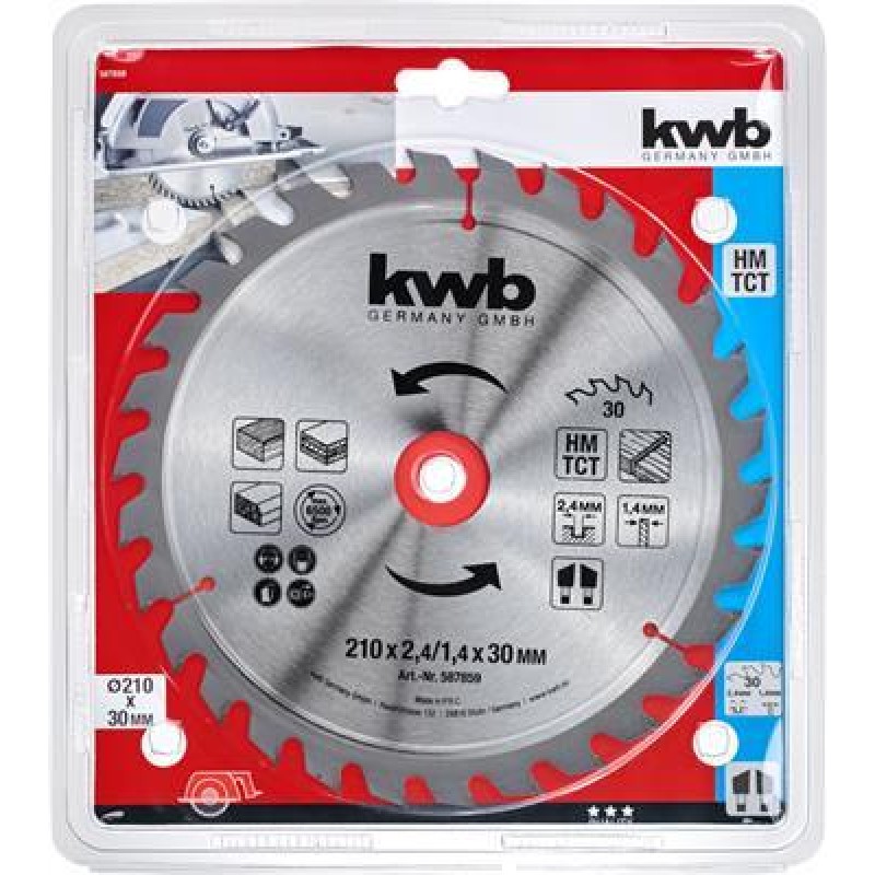 KWB Circular sawbl, Hm 210X30 78M