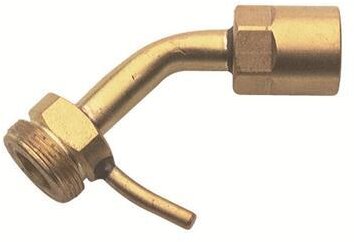 Sievert Halspijp 7cm - messing met ophanghaak