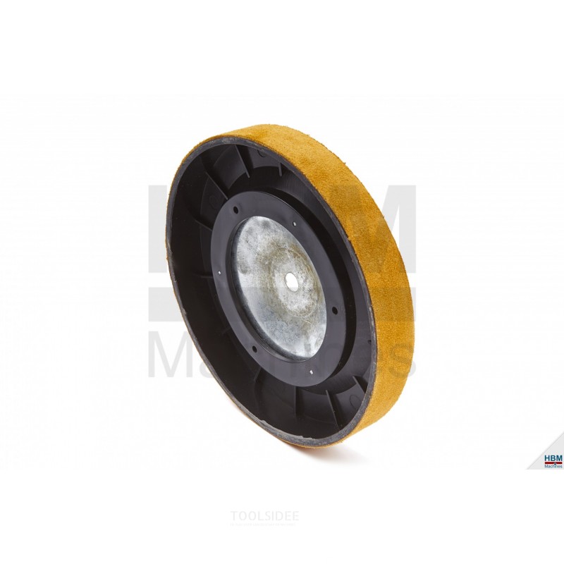 HBM 200 mm. leather grinding disc for the HBM tool grinder