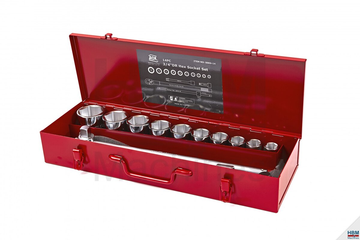 AOK 14-delt 3/4 Profesjonelt stikkontakt