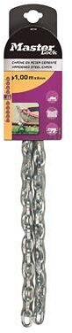 MasterLock-kedja, stål med vinyl, 6mm, 1m