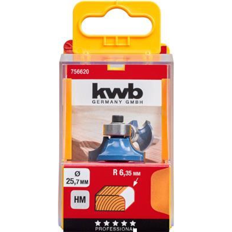 KWB Hm Rounding Cutter 25,7mm Cass,