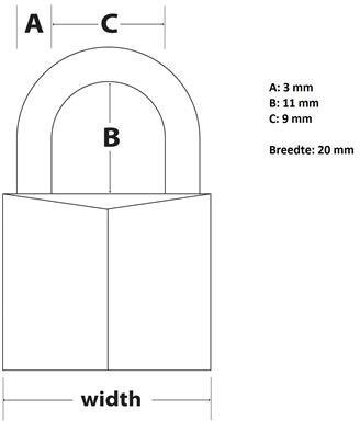 MasterLock 4 hængelåse 20 mm med samme tastatur MasterLock 4 hængelåse 20 mm med samme tastatur