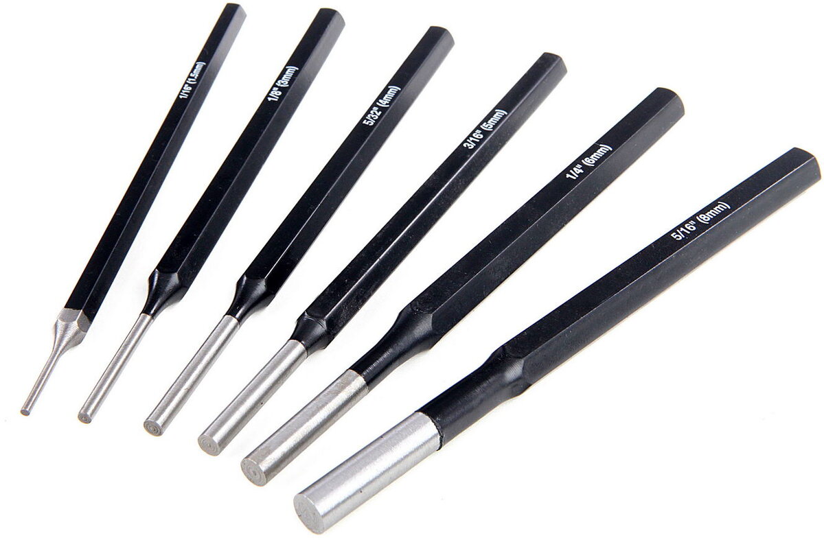 HBM 6-teiliges Durchtreiberset kurz