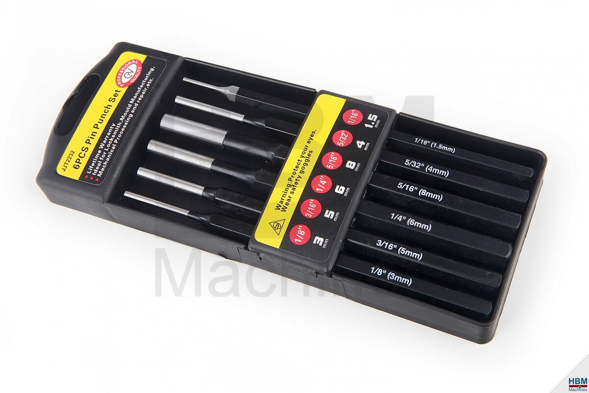 HBM 6-teiliges Durchtreiberset kurz