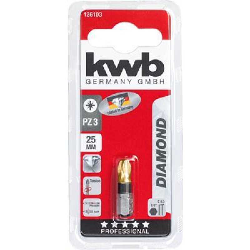 KWB Bit 25mm Diamante Pz 3 Card