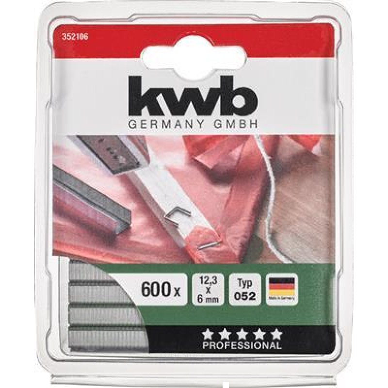 KWB 1400Heftklammern Hart 052-C 6mm Zb