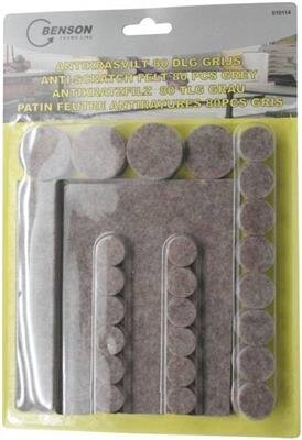 Anti-Kratz-Filz 80-teilig Assortiert grau