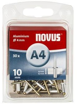 Novus Blindniete A4 X 10mm, Alu SB, 30 Stk.