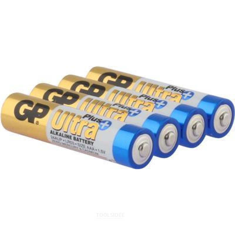 Batteria GP AAA Alcalina Ultra Plus 1.5V 4 pezzi