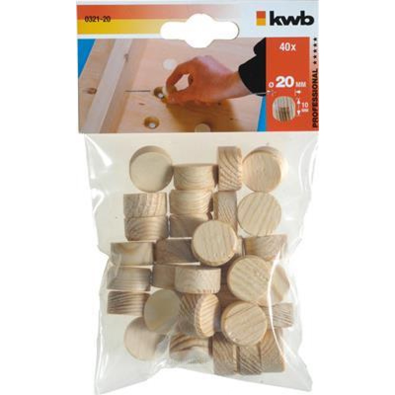 KWB 40 Tacos de madera 20 mm Zb