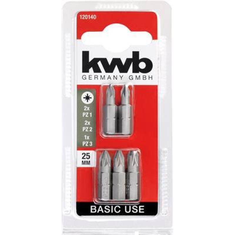 KWB 5 Bits Basic Pz Set Card