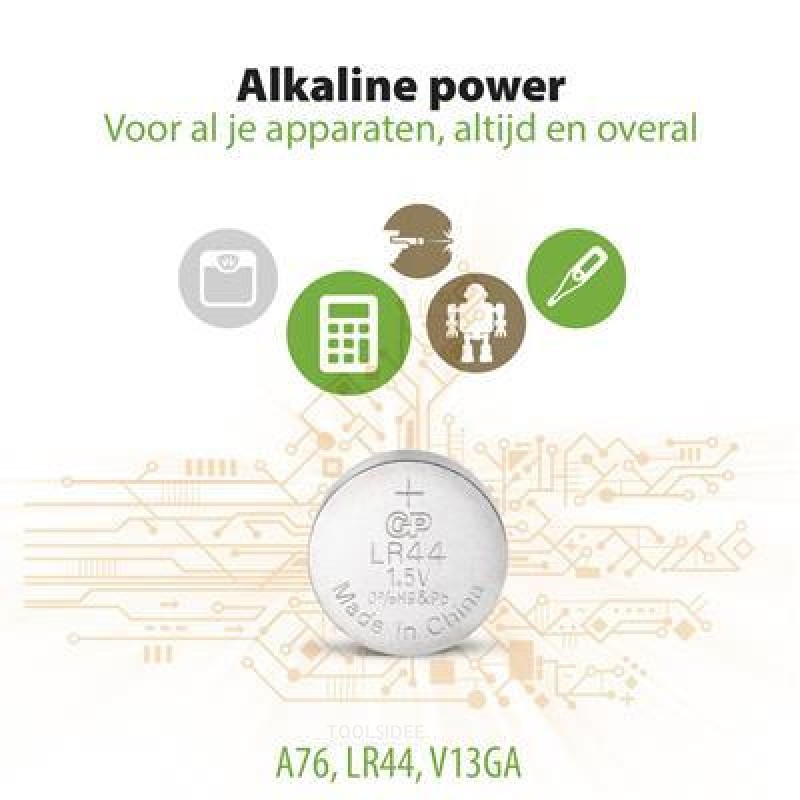 GP 76A Alkaline knapcelle 1,5V 4stk