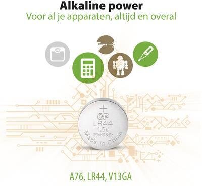 GP 76A Alkaline button cell 1,5V 4pcs