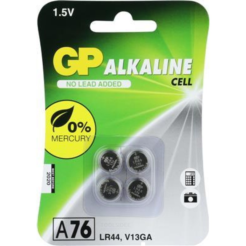  GP 76A Alkalinen nappiparisto 1,5V 4kpl
