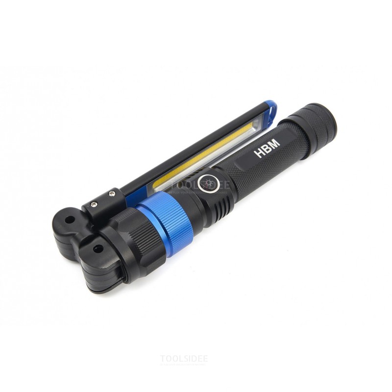 HBM Professional Rechargeable 3 in 1 LED Flashlight IP54