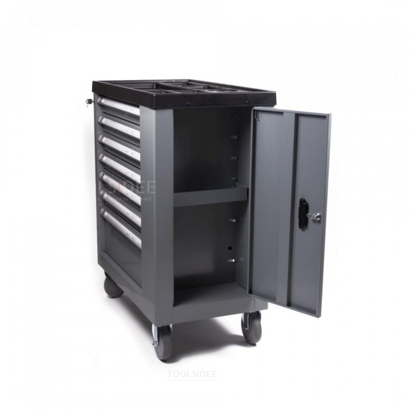 Black Line 232 Piece Filled Tool Trolley With Door and Foam Inlays