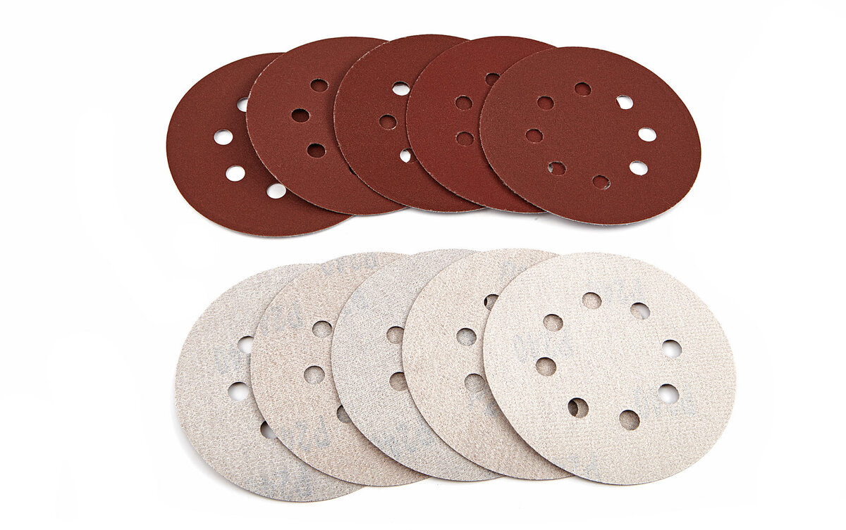 HBM 150 mm. sanding disc with velcro and holes HBM 150 mm. sanding disc with velcro and holes