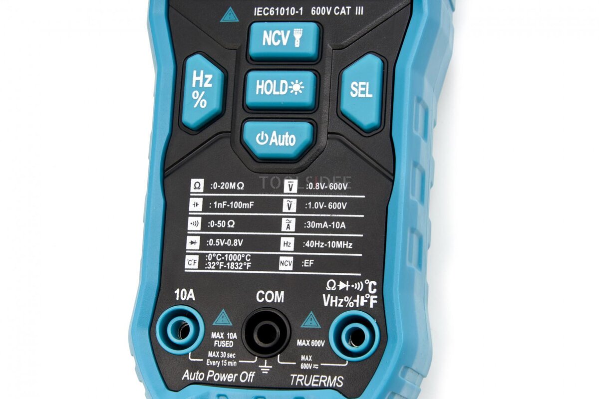 HBM profesjonelt digitalt multimeter med kabelfinderfunksjon og LED -belysning “ Modell 2
