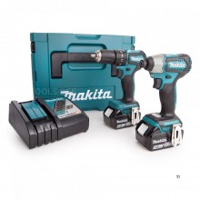 Makita DLX2221JX2 Combiset Impact Drill / Screwdriver + Impact Driver 18V 3.0Ah in Mbox