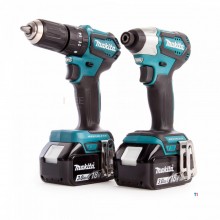 Makita DLX2221JX2 Combiset Impact Drill / Screwdriver + Impact Driver 18V 3.0Ah in Mbox