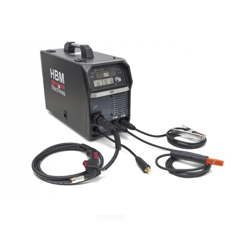 HBM 230 CI Synergic Mig Welding Inverter with Digital Display and IGBT Technology