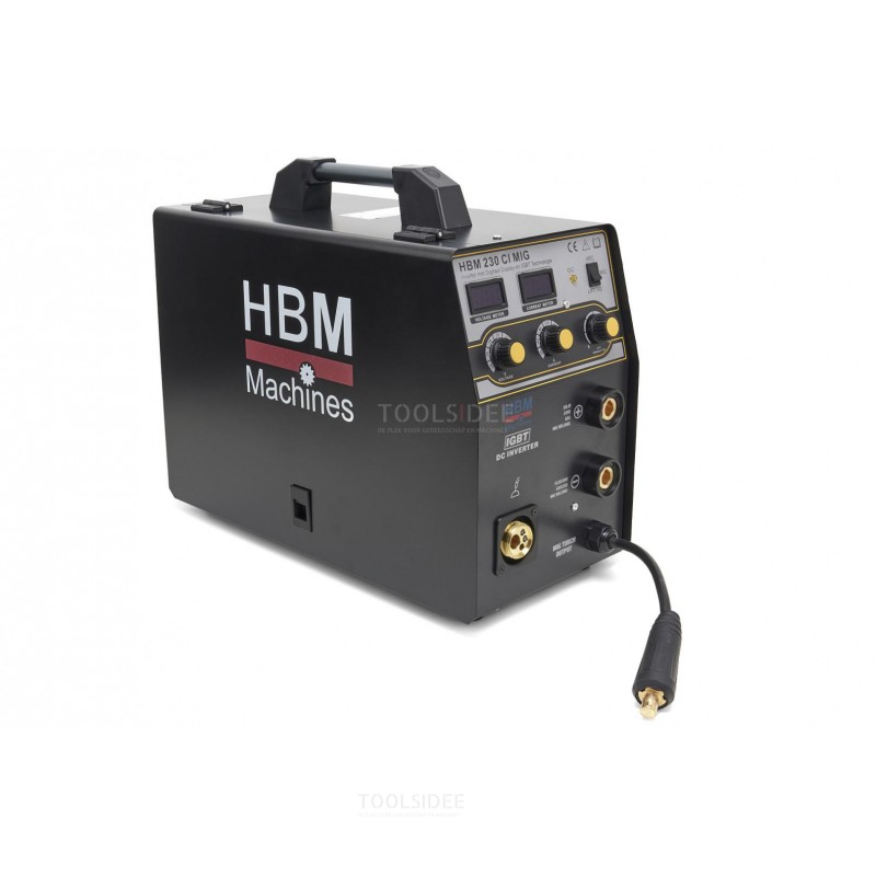 Inverter MIG HBM 230 CI con display digitale e tecnologia IGBT