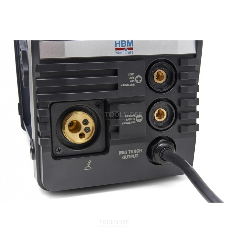 Inverter per saldatura Mig sinergico HBM 200 CI con display digitale e tecnologia IGBT