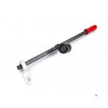 big red manual auxiliary arm for tire dismantling machine