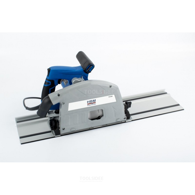 HBM 190 mm Professional 1400 Watt Plunge Saw, Ruler Saw with 2 x 700 mm Ruler