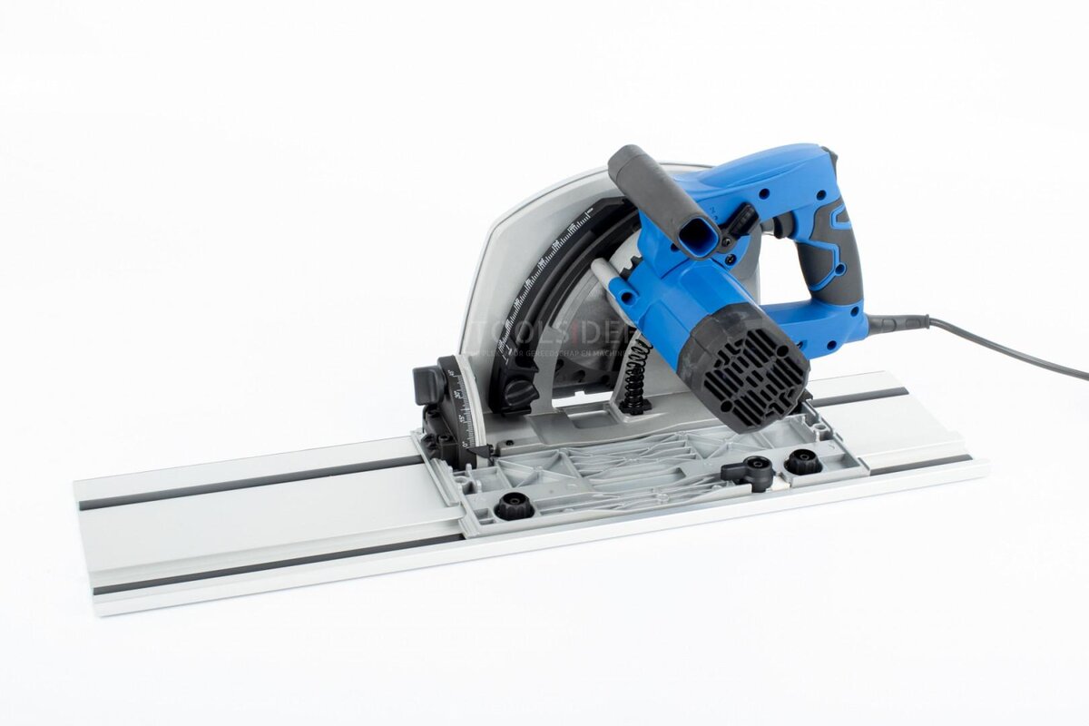 HBM 190 mm professionelle 1.400 Watt Tauchsäge, Linealsäge mit 2 x 700 mm Lineal