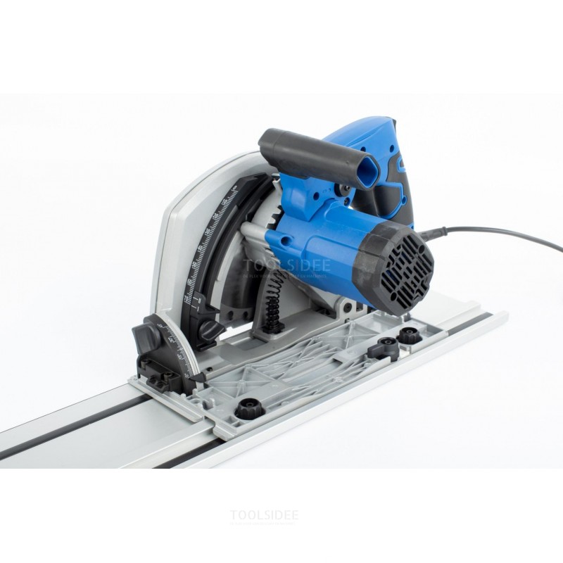 Sega ad immersione professionale HBM 190 mm 1400 Watt, sega a righello con righello 2 x 700 mm