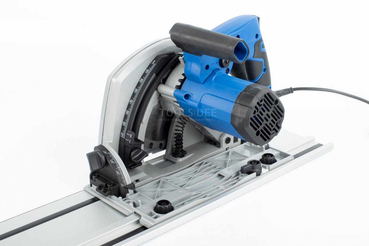 HBM 190 mm professionelle 1.400 Watt Tauchsäge, Linealsäge mit 2 x 700 mm Lineal