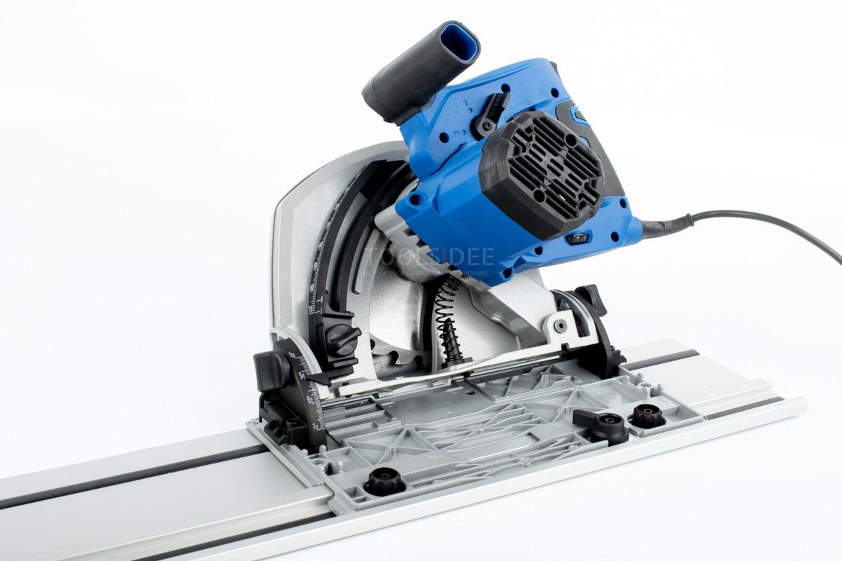 HBM 190 mm professionelle 1.400 Watt Tauchsäge, Linealsäge mit 2 x 700 mm Lineal