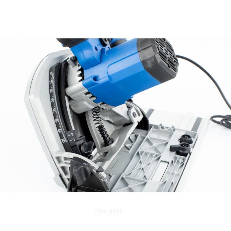 Sega ad immersione professionale HBM 190 mm 1400 Watt, sega a righello con righello 2 x 700 mm