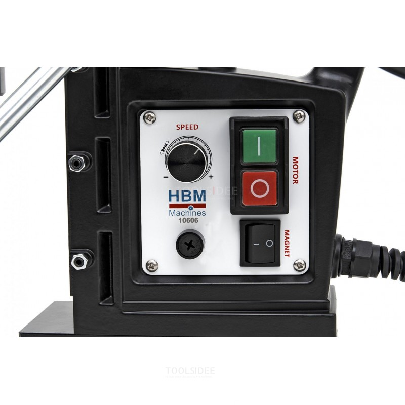 Trapano magnetico professionale HBM 50 mm a velocità variabile