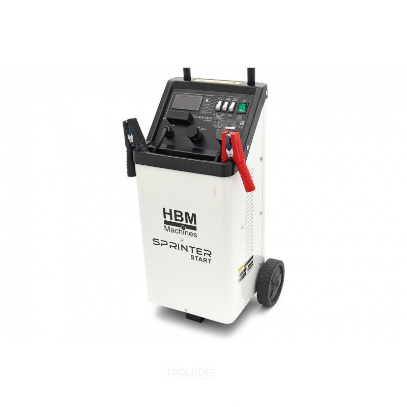 HBM 400A Professionelles digitales Batterieladegerät, Startbooster,  Starthilfegerät Batteriebooster 230 Volt 12-24 Volt