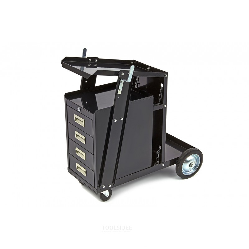 HBM welding trolley with 4 drawers