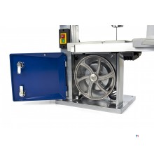 HBM 200 mm. Houtlintzaagmachine met Uitschuifbare en Kantelbare Zaagtafel