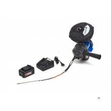 HBM Professionele 21 Volt 4.0AH Koolborstelloze Accu Kabeltrekker, Trekveer op Accu Met 2 Li-Ion Accu's