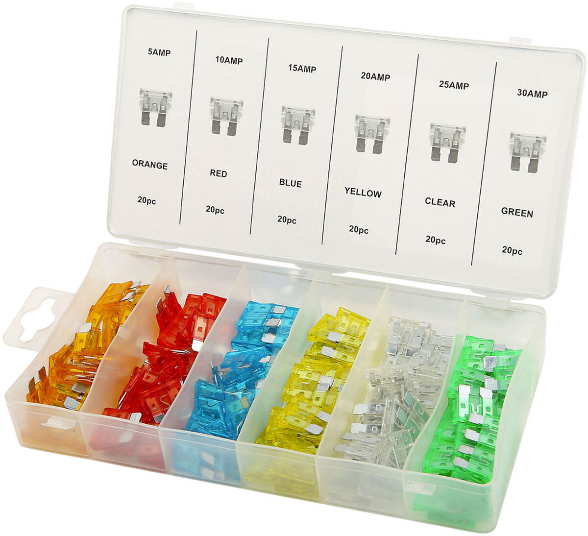 HBM 120 Delig Auto Zekeringen Assortiment