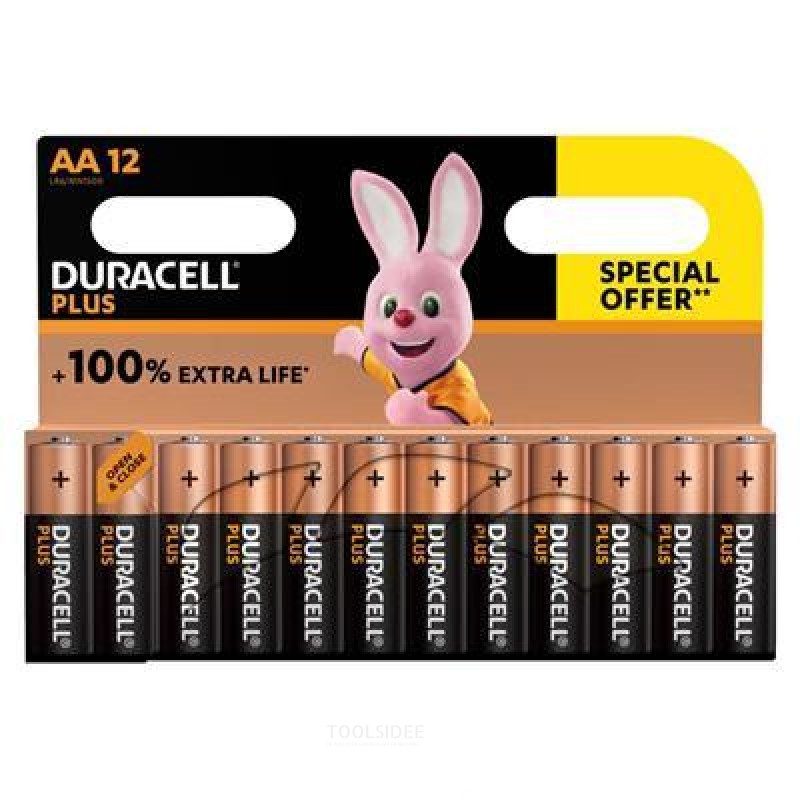  Duracell Alkaline Plus 100 Promo AA 12kpl.