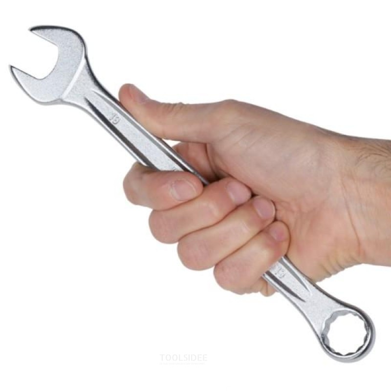 Beta combination wrenches, pitch and curved ring ends, chrome plated