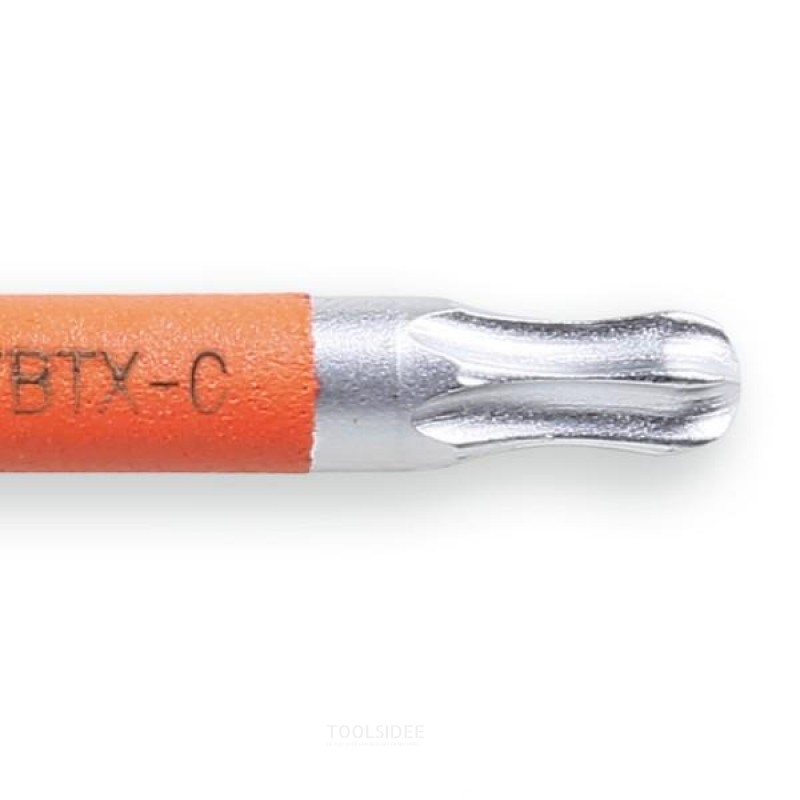 Beta haakse stifstsleutels met kogelkop,  voor Torx® profiel schroeven, gekleurd, gebruneerd