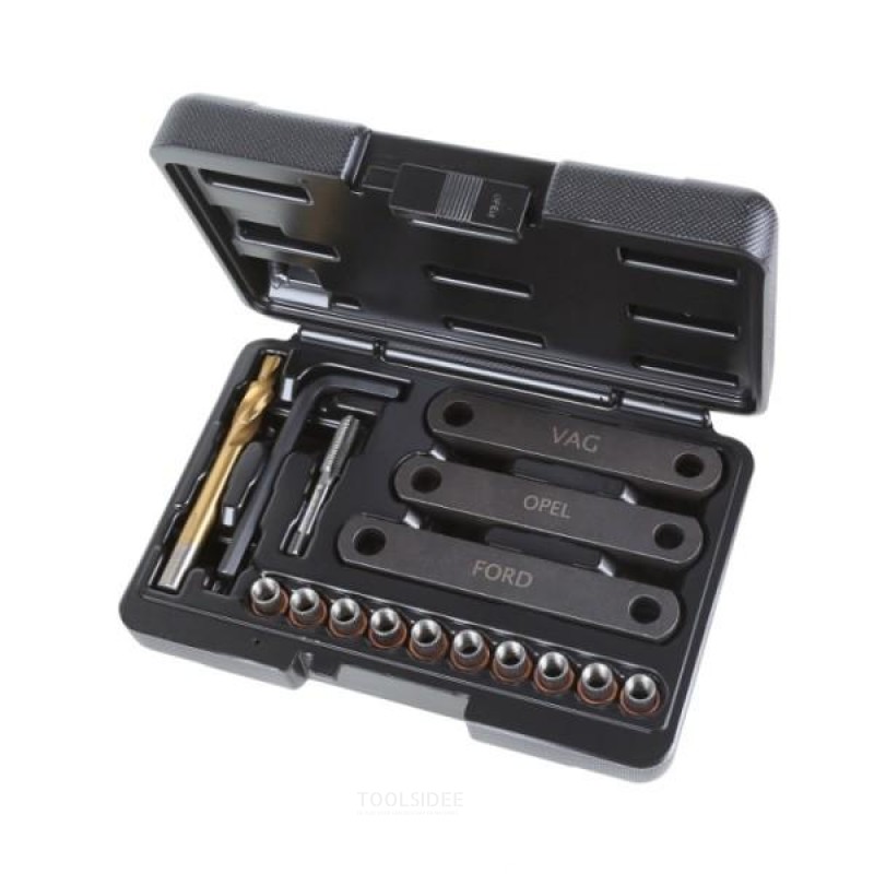 Beta tool assortment for repairing damaged threads on brake calipers M9x1.25 - 437K/16